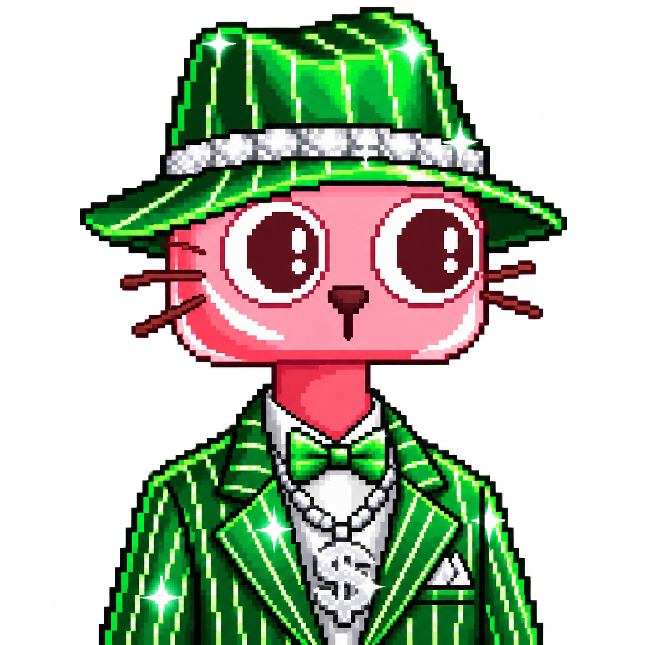 Pixel-art Drill Pig